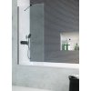 RADAWAY MODO NEW BLACK PNJ II 80cm vaňová zástena pevná jednodielna, profil čierny, sklo číre, 10006080-54-01