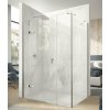 Hüppe Astra Ľavé krídlové dvere, 120 cm, strieborný profil/čierne sklo PX0301.069.322