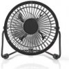 Nedis FNDK1BK10 Kovový Mini Ventilátor, čierny, preiemer 10 cm