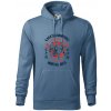 Karate Champions - Mikina pánska Cape s kapucňou - L ( Denim )