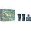 Versace Eros EDP 50 ml + balzam po holení 50 ml + sprchový a kúpeľový gél 50 ml