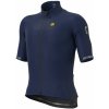 ALÉ Cycling Clothing ALÉ Klimatik K-Tour, Navy blue Veľkosť: XL Pánsky zateplený a vodoodpudivý cyklistický dres s krátkym rukávom