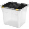 UTC Úložný box 36 l čierny priehľadný UT0119