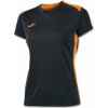 Joma Dámsky dres T-SHIRT BLACK-ORANGE S/S Veľkosť: 2XS
