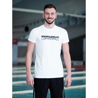 Swimaholic Life Is Cool In The Pool T-Shirt Men white