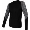 SENSOR MERINO IMPRESS pánske tričko dl.rukáv čierna / skulls Veľkosť: XXL