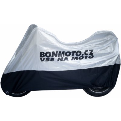 Bonmoto Moto Cover Logo Top Box black / silver XL