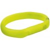 Trixie Flash USB plochý svietiaci široký obojok zelený 50/1,8 cm