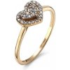 Blink-Blink Diamantový prsteň srdce zo zlata 0.16 ct 1525ZDG
