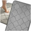 Mata chłonna antypoślizgowa dywanik koberec do kúpeľne kuchyne sivá mäkká 50x80cm