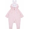 Larkwood Dojčenský overal králiček LW073 Pale Pink 18/24 Monate