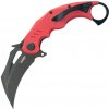 KUBEY Wrath Blackwashed Sandvik 14C28N Blade Red G10 Linerlock KU261H