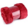 Deka bubble fleece 150x200 cm červená 1ks