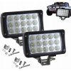 2 ×SILNÁ PRACOVNÁ LED LAMPA DO AUTA TVRDENÉ SKLO HALOGEN 12V - 24V