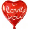 Fóliový balónek I love you červený 45 cm A (6818) (0166)