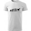 Karate Evolúcia - kop - Klasické pánske tričko vyššej gramáže - L ( Biela )