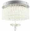 GLOBO 68397-12 MATHILDA krištáľové stropné svietidlo LED D280mm 12W/840lm 4000K chróm