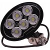PRACOVNÁ LAMPA 60 LED OSRAM 60W 12V 24V LED, BOČNÝ DRŽIAK, ROZPTÝLENÉ SVETLO
