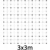 Montážna sada pre zelenú stenu - nerez, rozmer 3 x 3 m
