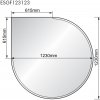 Sklo pod kachle - slza 1230x1230x8mm ESGF123123 HARK (DE)