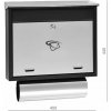 Schránka poštová, max. formát listu B4, AISI 430/čierna
