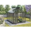 Skleník Vitavia Triton 5000 polykarbonát 4 mm 198x256 cm čierny vr. základového rámu