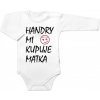 Body dlhý rukáv Handry mi kupuje matka Baby Nellys biele