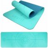 LIFEFIT YOGA MAT RELAX DUO, 183 × 58 × 0,6 cm, tyrkysová