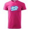 Grécko vlajka - Klasické pánske tričko vyššej gramáže - 4XL ( Purpurová )