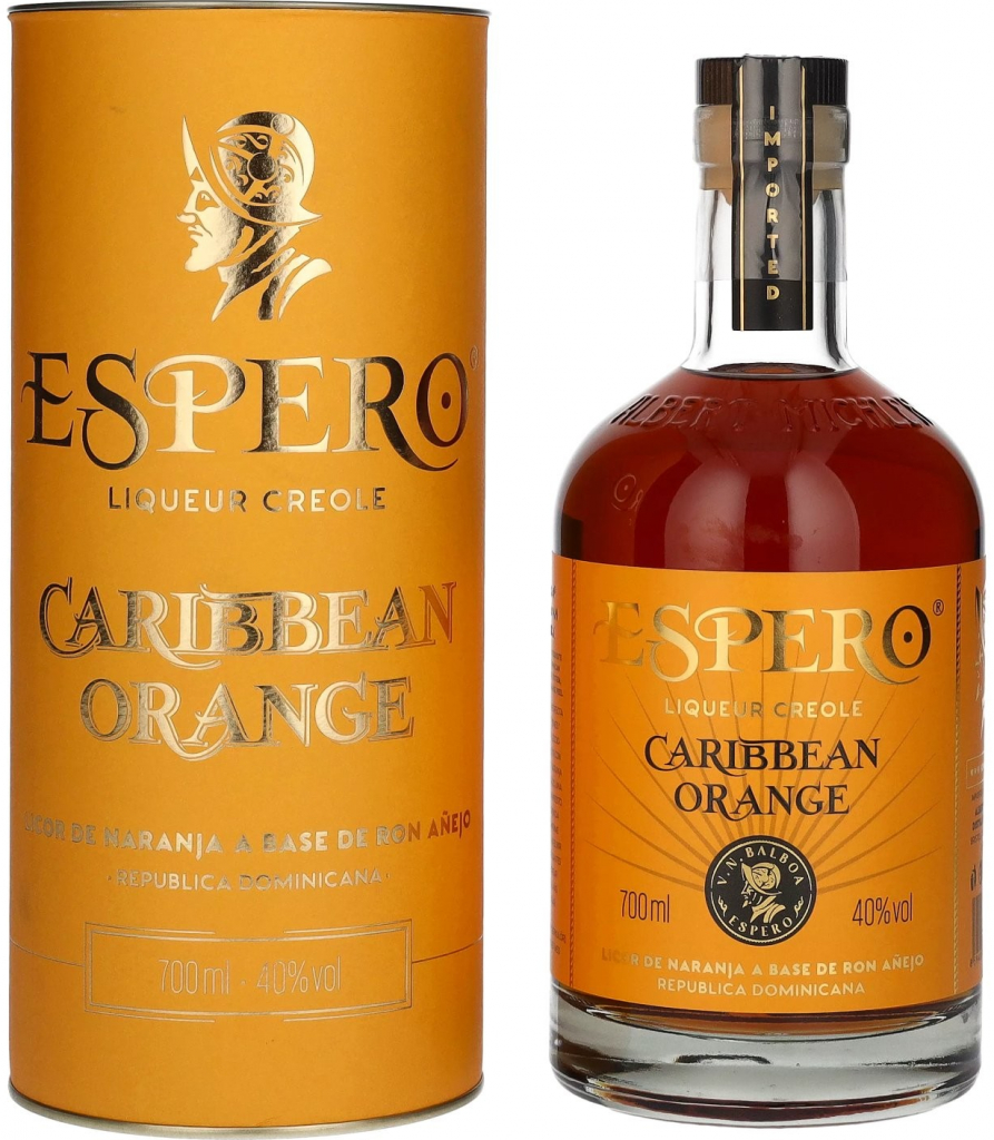 Espero Creole Caribbean Orange 40% 0,7 l (tuba)