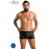 Passion David Black S/M - krátke šortky, čierne, moderný dizajn