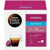 Kávové kapsule, 16x6 g, NESCAFÉ DOLCE GUSTO Espresso, bezkofeínové