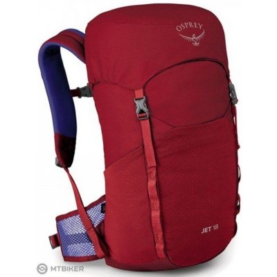 Osprey JET 18 II detský batoh, cosmic red