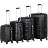InternetovaZahrada - Set cestovných kufrov 4-dielny - čierny