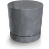 PROSPERPLAST Kvetináč TUBO P BETON EFFECT 29,2cm marengo