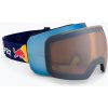 Lyžiarske okuliare Red Bull SPECT Chute blue/purple with blue mirror/cloudy snow