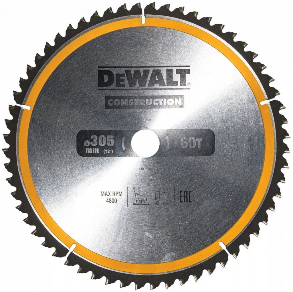 DeWALT DT1960 Pílový kotúč CONSTRUCTION, ø 305 mm, 60 zubov