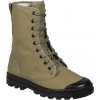 Mil-Tec FRENCH CANVAS COMMANDO BOOTS, letné textilné kanady (Francúzske plátené kanady s 9 dierkami olivovo-zelenej farby od Miltecu)
