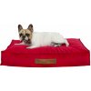 INTERMEDIC SK Obdĺžnikový peliešok pre psa Plyš – ortopedický, 3 veľkosti Farba: Červený, Veľkosť: 50x60 cm