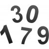 Domová číslica COBRA 150 mm (ČIERNA), 3, COBRA ČIERNA