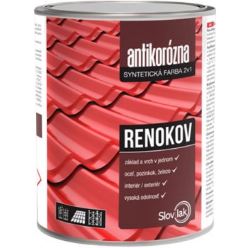 Renokov antikorózna farba 2v1 farba na strechy 230 hnedá 10 l