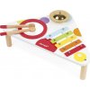 Janod hudobný stolík Confetti xylofón bubon činely