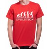 Fajntričko Tričko Evolúcia Futbal, Farba látky --červená--, Strih/ Variant Pánsky/UNISEX, Veľkosť Detské 146cm/10rokov