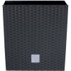 Prosperplast Rato Low Kvetináč 22,3 x 22,3 x 22,8 cm, antracit