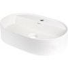 Deante Silia umývadlo 55x35 cm oválny pultové umývadlo biela CQS_AU6B