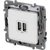 Legrand Niloé zásuvka 2x USB-A, biela, 764594