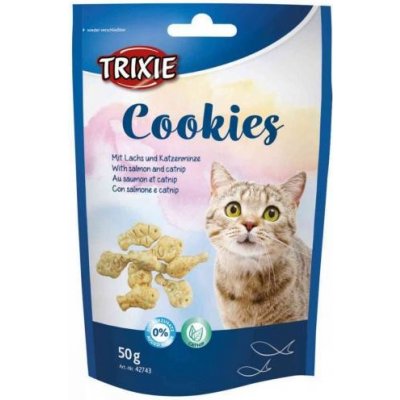Trixie Cookies s lososem a catnipem 50 g