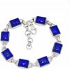 Nefertitis Lapis Lazuli náramok striebro Ag 925 B217 NF57399 - 18,5 - 21 cm, 16,5 g