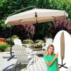 Prehozynapostel slnečník na záhradu so stojanom priemer 300 cm BEIGE ALLZS-2-BEIGE