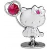 MAČIČKA Hello Kitty s balónikom Crystocraft - strieborná